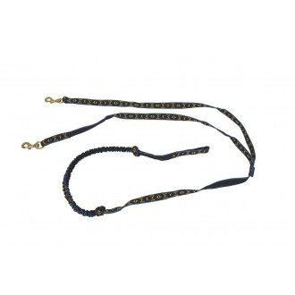 Flexible dog-lead ManMat for 2 dogs