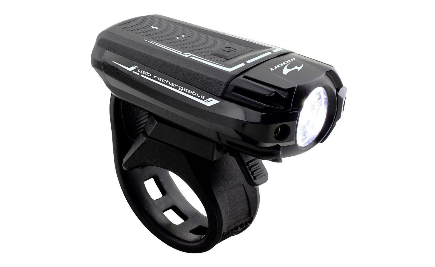Front light Moon Meteor 300 USB charging black