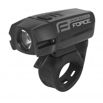 Front light FORCE BUG 400LM USB black